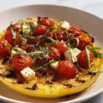 Spaghetti Squash Nests with Feta, Tomatoes & Balsamic Drizzle Recipe