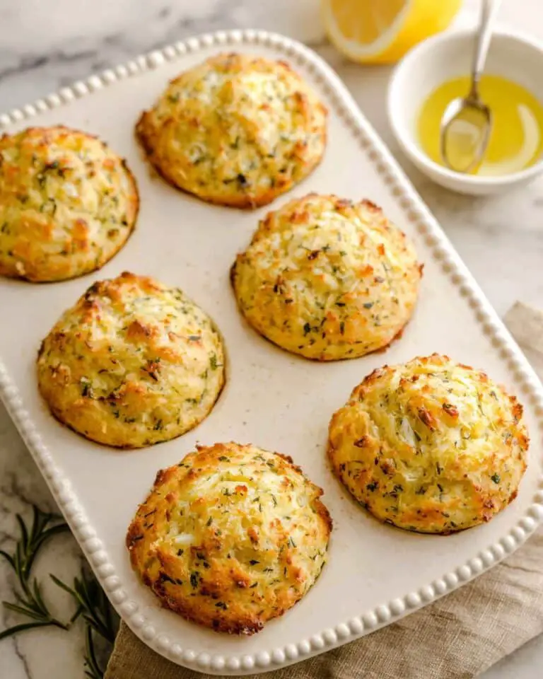 Lemon Butter Salmon Rice Muffins Recipe