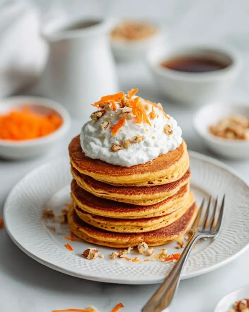 Oatmeal Blender Carrot Pancakes Recipe