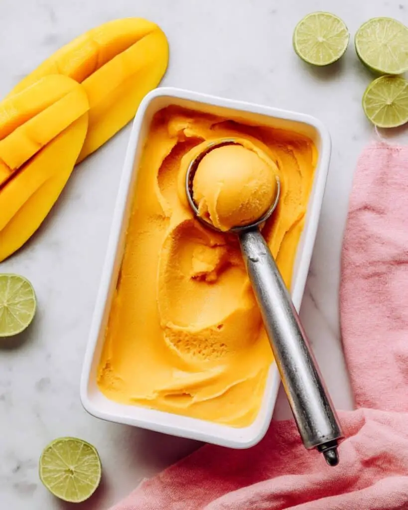 3-Ingredient Mango Sorbet (No-Churn!) Recipe