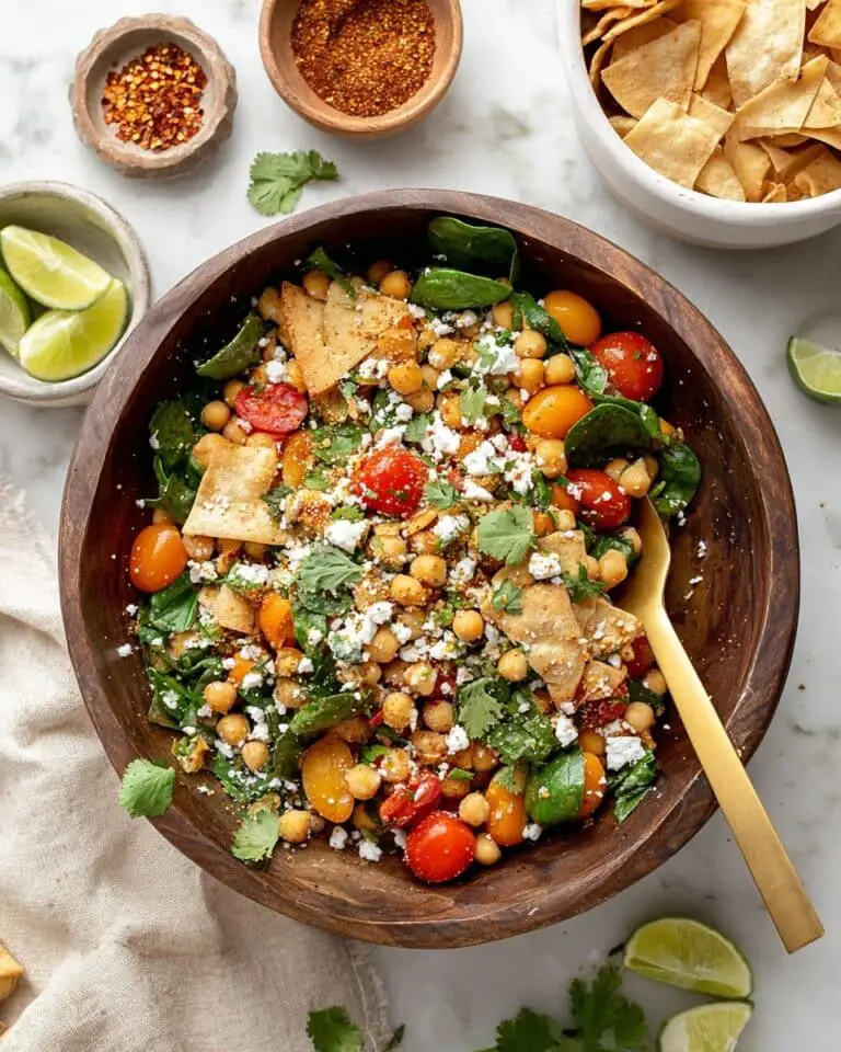 Spiced Chickpea Salad with Tahini and Pita Crunch Recipe
