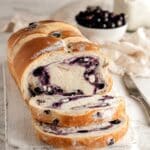 Blueberry Cream Cheese Sourdough Bread Recipe