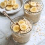 Banana Overnight Oats with Peanut Butter and Cinnamon Recipe