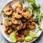 Zesty Grilled Shrimp and Peach Salad with Avocado Vinaigrette Recipe