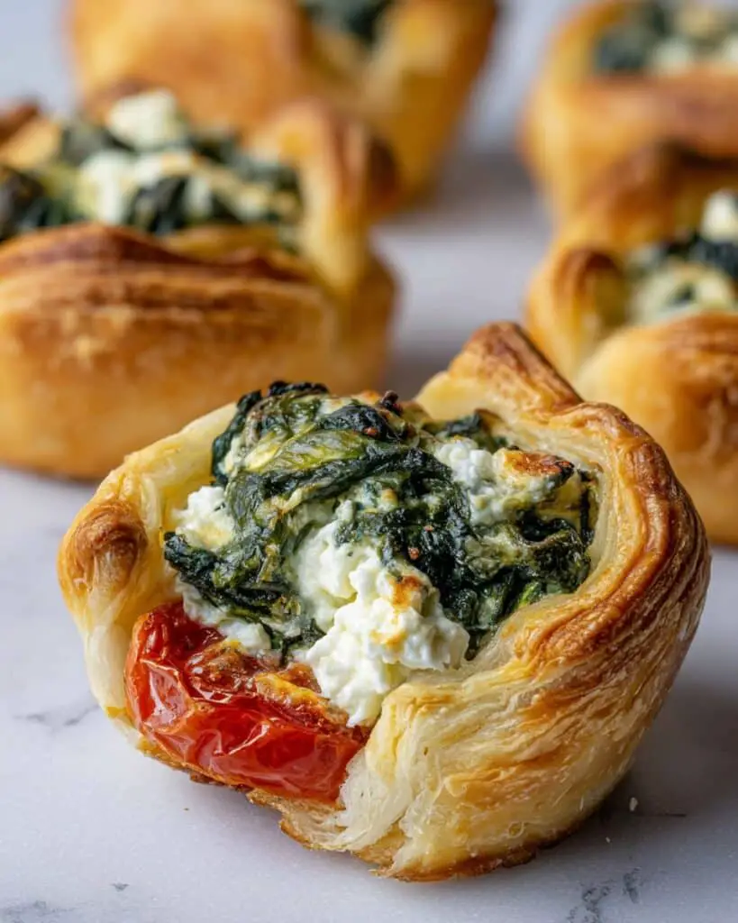 Cheesy Spinach and Feta Puffs Recipe