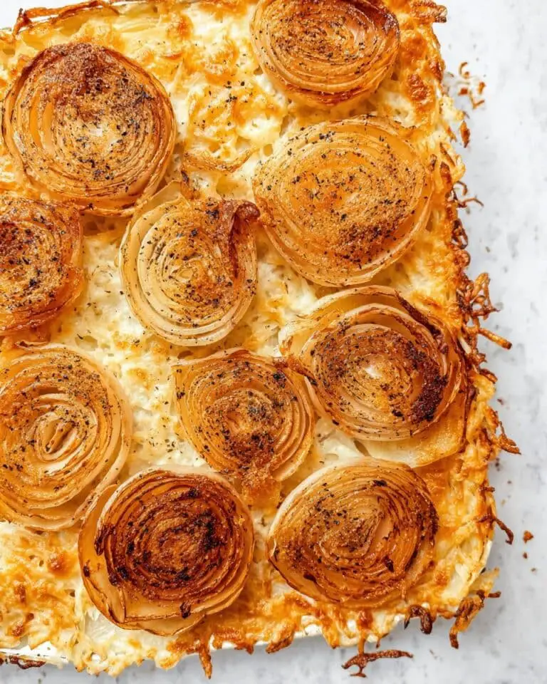 Baked Parmesan Onion Ring Chips Recipe