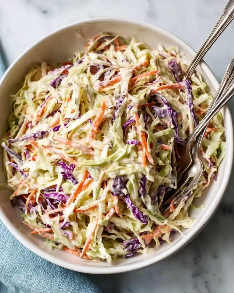 Easy Creamy Coleslaw Recipe