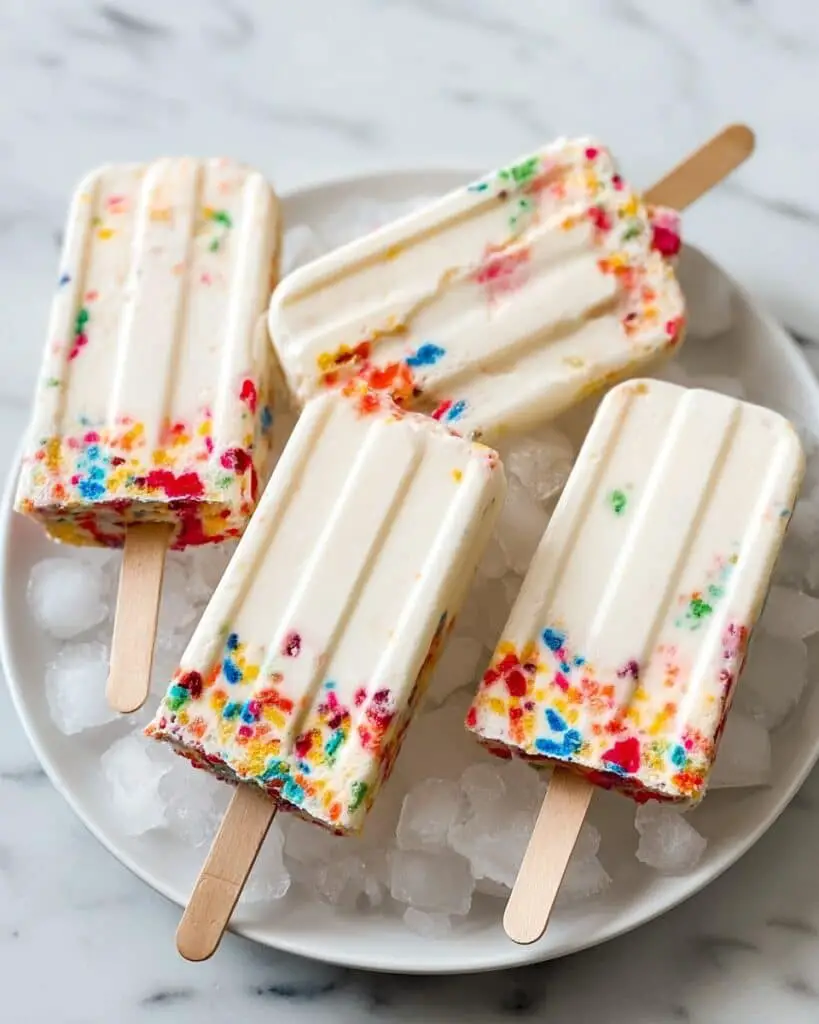 Cereal Milk Yogurt Popsicles Recipe