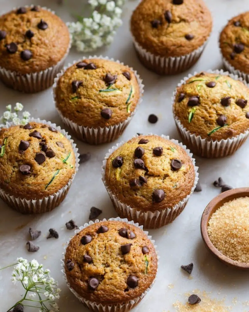 Chocolate Chip Zucchini Muffins Recipe