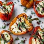 Roasted Goat Cheese Stuffed Mini Peppers (Easy Appetizer) Recipe
