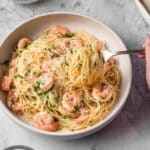 Angel Hair Pasta with Shrimp in Lemon-Garlic Butter Sauce Recipe