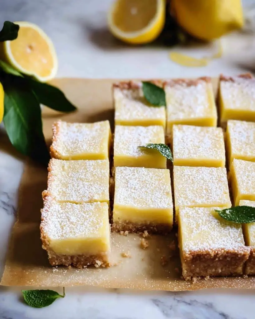 Easy Creamy Lemon Bars Recipe