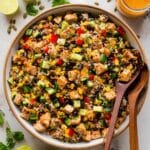 Southwest Crispy Rice Salad with Chicken Recipe