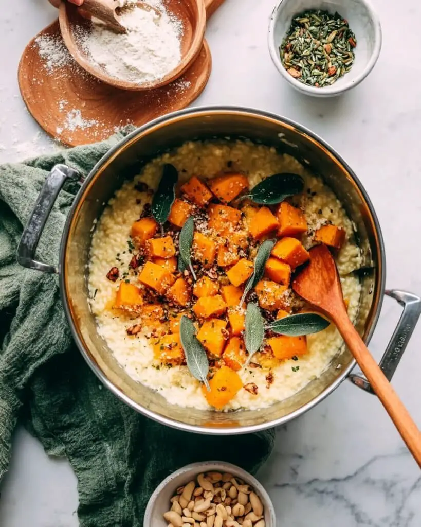 Creamy Vegan Butternut Squash Risotto in the Instant Pot Recipe