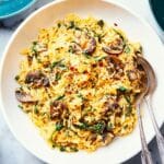 Spaghetti Squash with Goat Cheese and Mushrooms Recipe