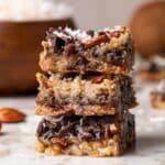 5-Ingredient Chocolate Coconut Bars Recipe