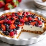 Yogurt Pie with Date-Nut Crust and Mixed Berries Recipe