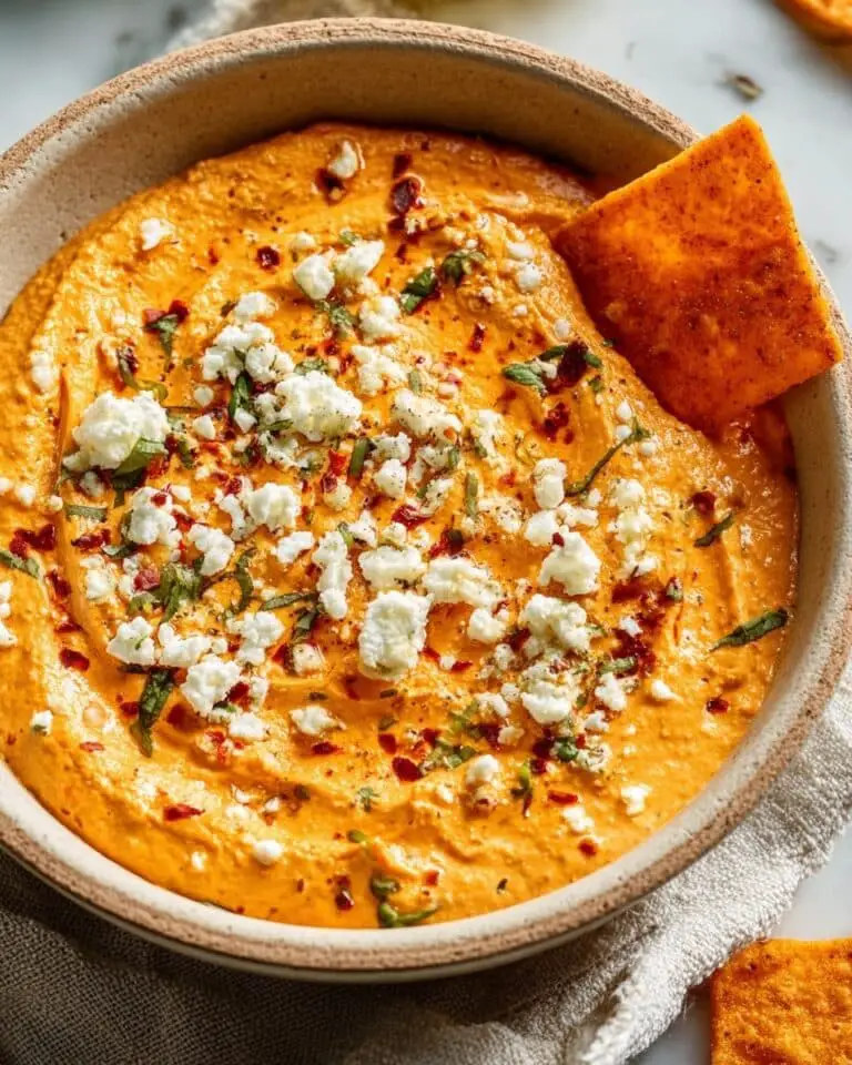 Spicy Roasted Red Pepper Feta Dip Recipe
