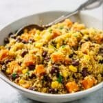 Couscous Salad with Black Beans, Corn, and Fresh Vegetables Recipe