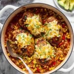 One Pan Salsa Chicken and Rice Recipe