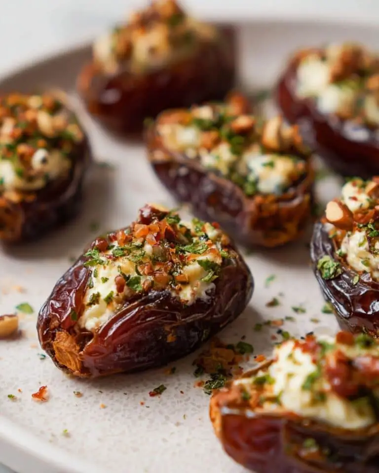 Air Fryer Brie Stuffed Dates Recipe
