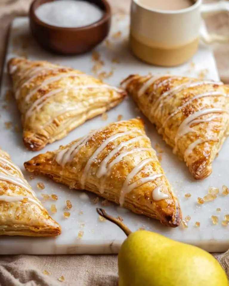 Maple Glazed Pear Turnovers Recipe