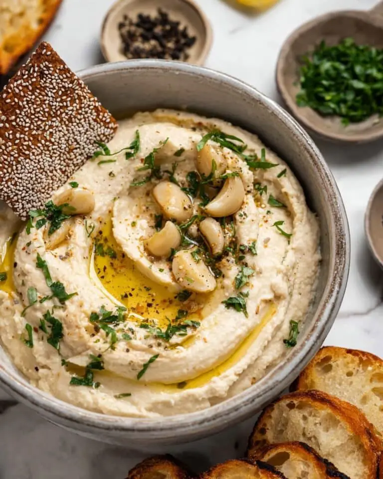 Garlic Rosemary Infused White Bean Dip Recipe
