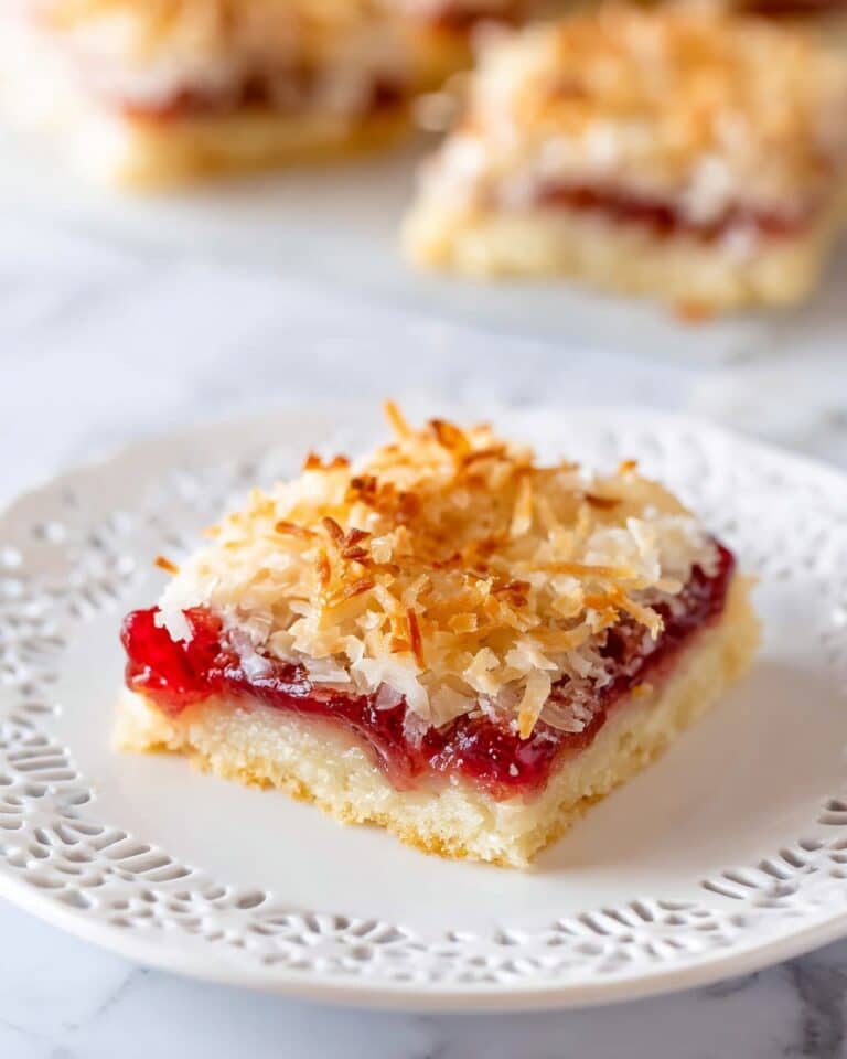 Raspberry Coconut Bars Recipe