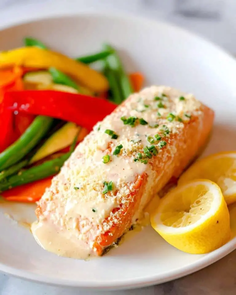 Air Fryer Garlic Parmesan Crusted Salmon Recipe