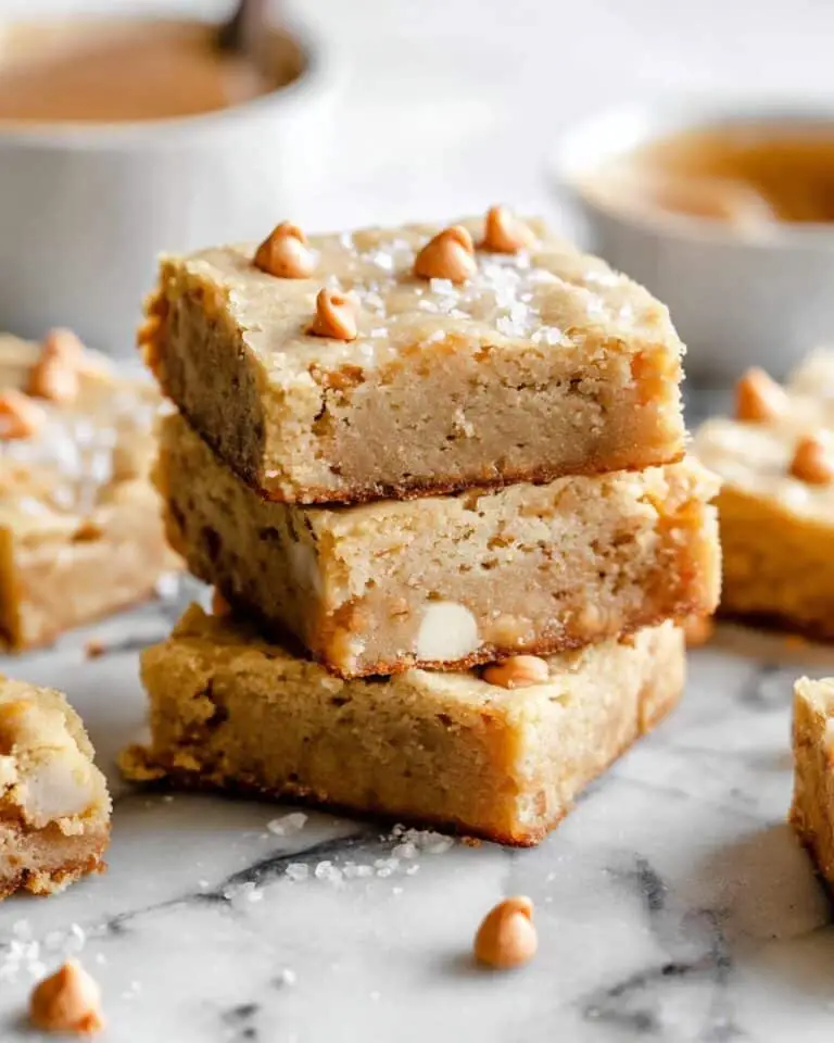 Butterscotch Bars with Homemade Butterscotch Sauce Recipe