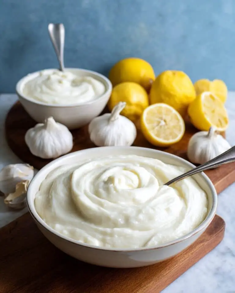 Toum Lebanese Garlic Sauce Recipe