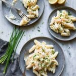 Pasta with Smoked Salmon in a Creamy Lemon Capers Sauce Recipe