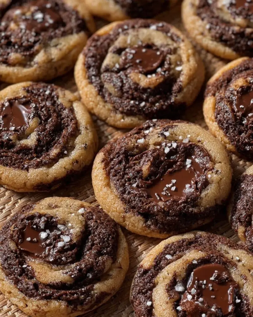 Espresso Brown Butter Chocolate Chip Cookies Marbled with Fudge Brownie Cookies Recipe