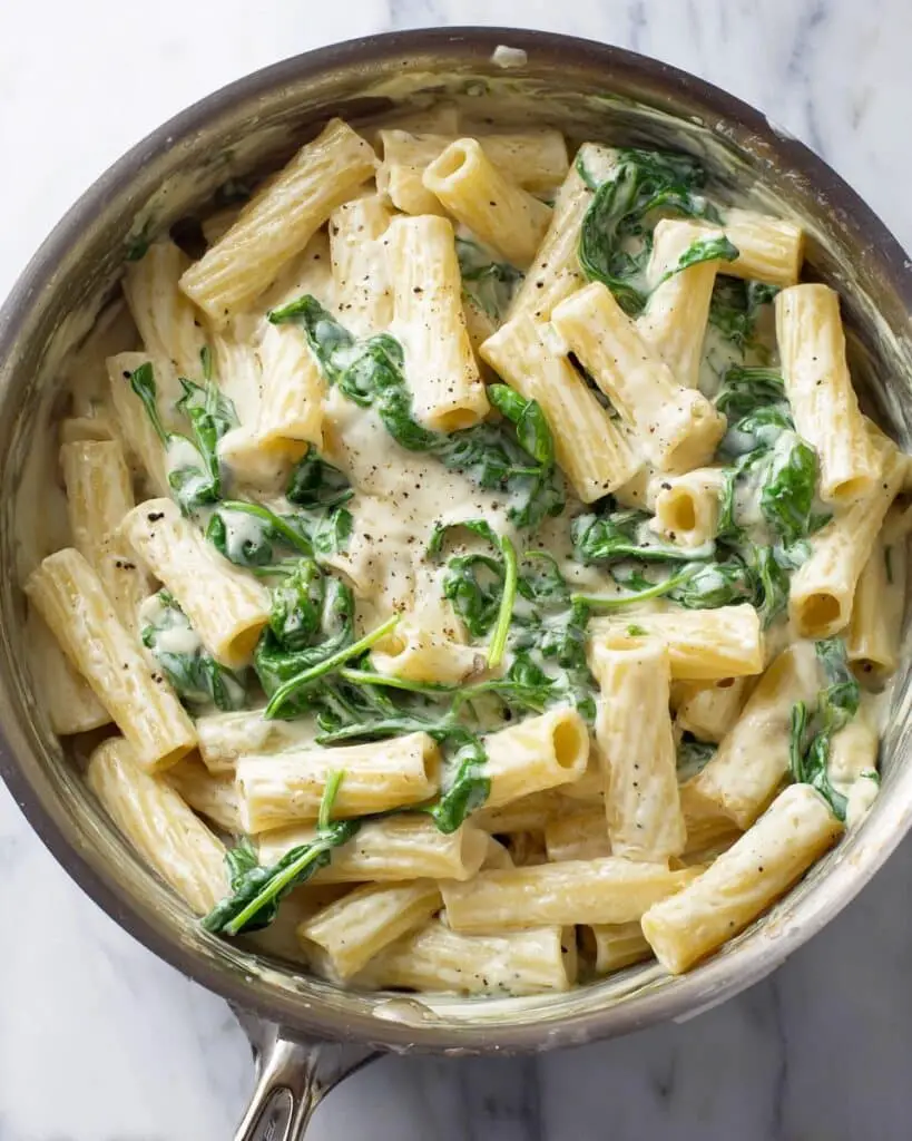 Creamy Spinach Pasta Recipe