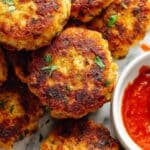 Crispy Juicy Chicken Patties with Cheesy Parmesan and Italian Seasoning Recipe