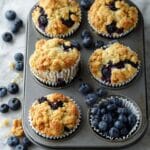Bakery-Style Blueberry Buttermilk Muffins Recipe