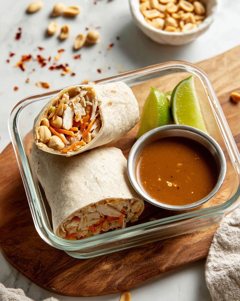 Peanut Chicken Wraps Recipe