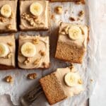 Maple Frosted Banana Bread Bars Recipe