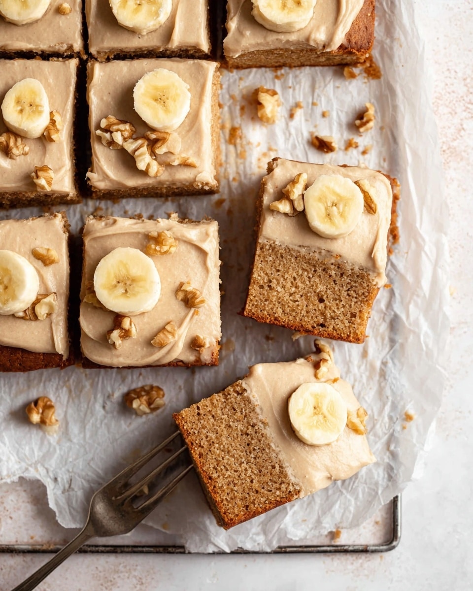 Maple Frosted Banana Bread Bars Recipe